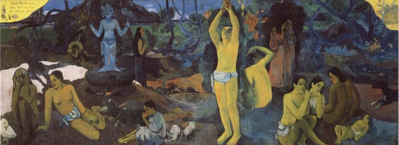 Paul Gauguin We come from who we are where we are Norge oil painting art